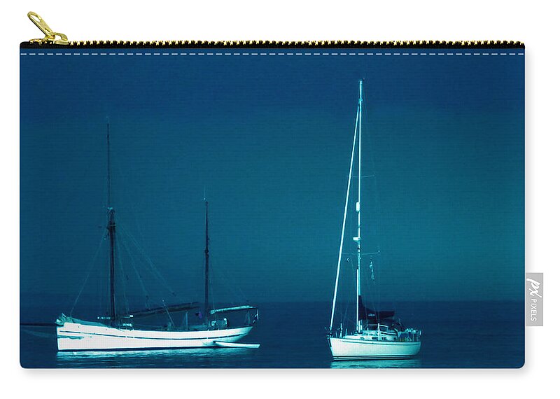Colette Zip Pouch featuring the photograph Boats near Samsoe island Denmark by Colette V Hera Guggenheim
