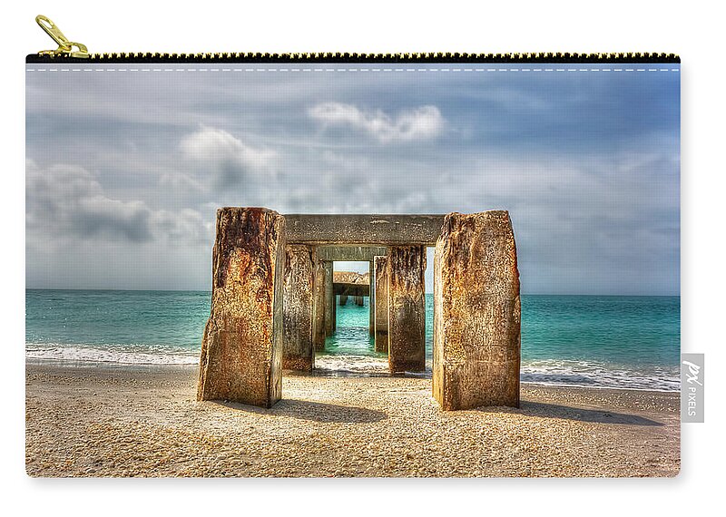 Florida Zip Pouch featuring the photograph Boca Grande Ruins in Paradise by Jenny Ellen Photography