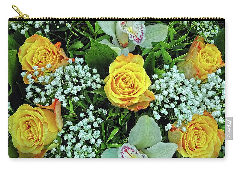 Bouquet Zip Pouch featuring the photograph Bouquet by Dave Mills