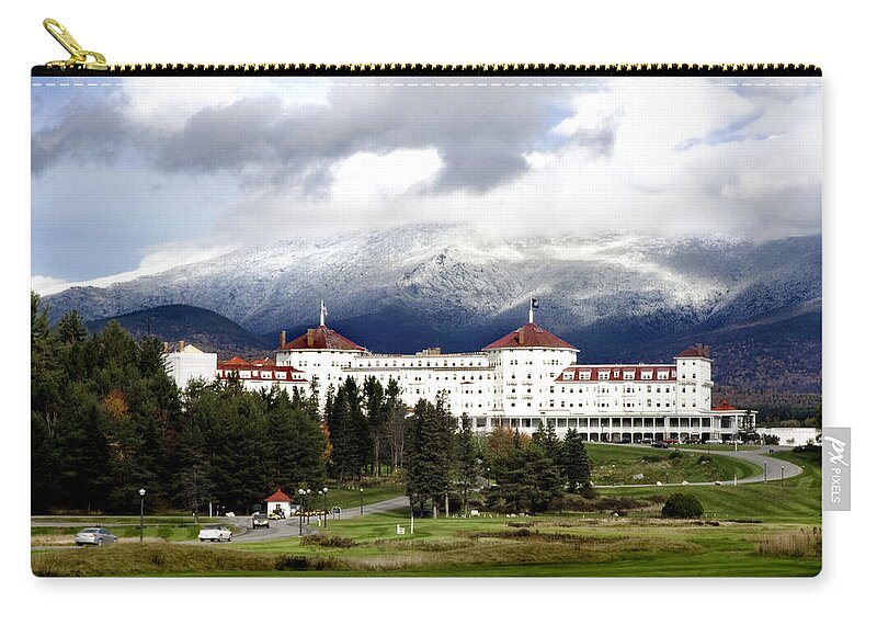 Clouds Zip Pouch featuring the photograph Bretton Woods II by Greg Fortier