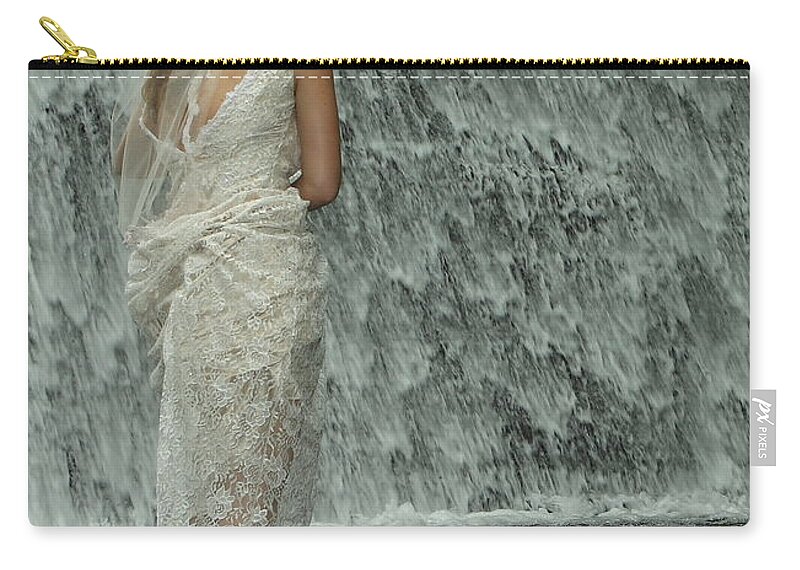 Water Carry-all Pouch featuring the photograph Bride Below Dam by Daniel Reed