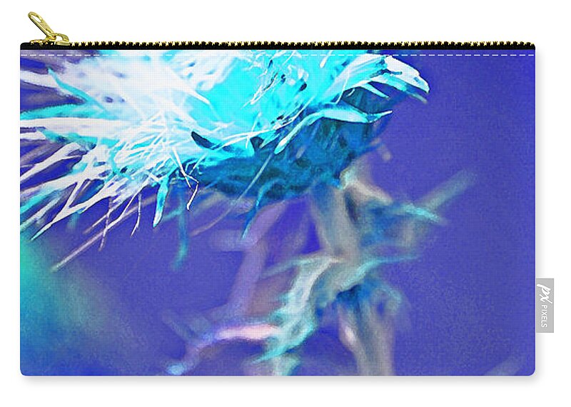 Weeds Zip Pouch featuring the photograph Bright Accident by Julie Lueders 