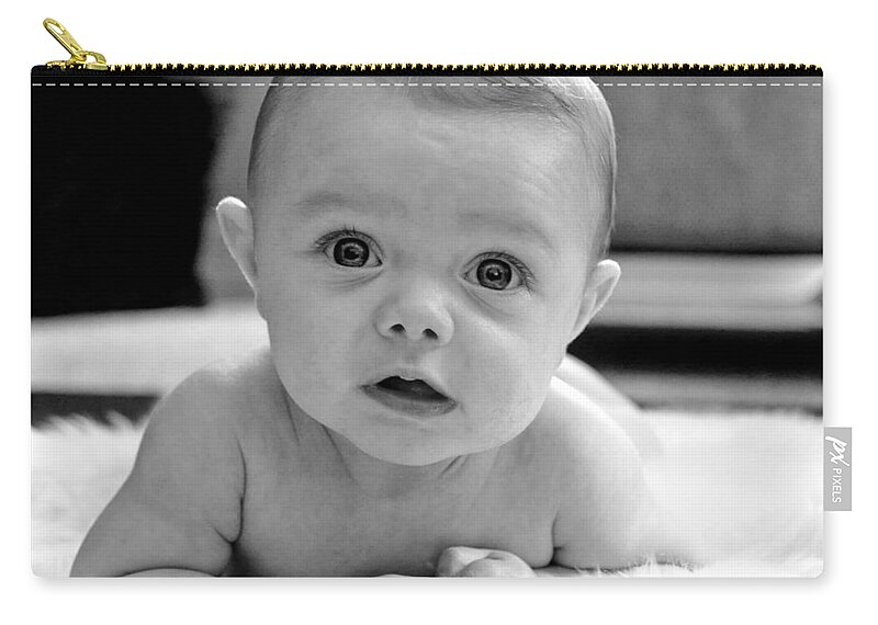 Baby Zip Pouch featuring the photograph Bright Eyes by Lisa Phillips