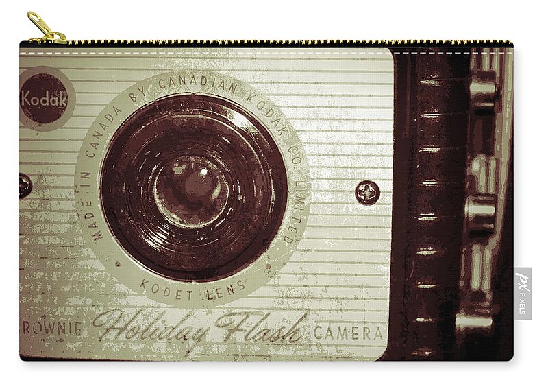 Camera Zip Pouch featuring the photograph Brownie by Traci Cottingham