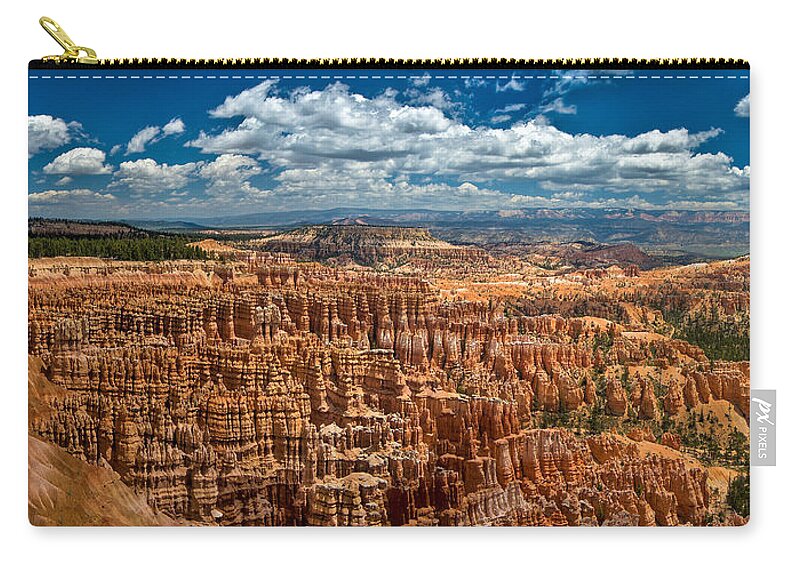Bryce Zip Pouch featuring the photograph Bryce Canyon by Larry Carr