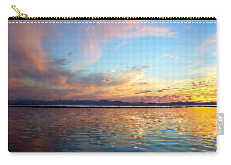Sunset Carry-all Pouch featuring the photograph Butterfly Sky by Mike Reilly