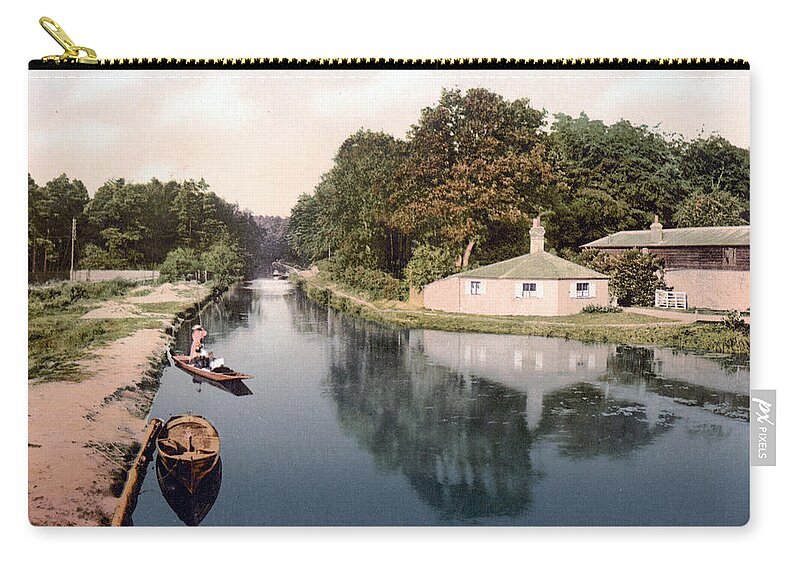 Boating Zip Pouch featuring the photograph Camberley - England - Boating by International Images
