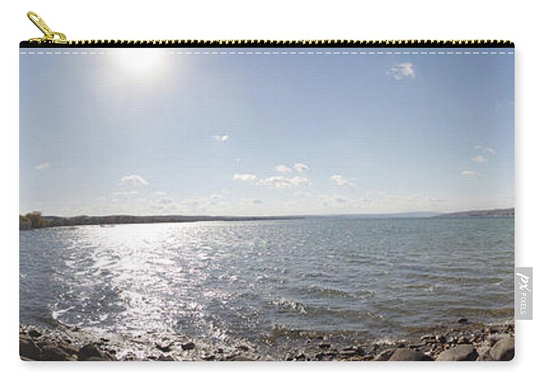 Canandaigua Zip Pouch featuring the photograph Canandaigua Lake Panorama by William Norton