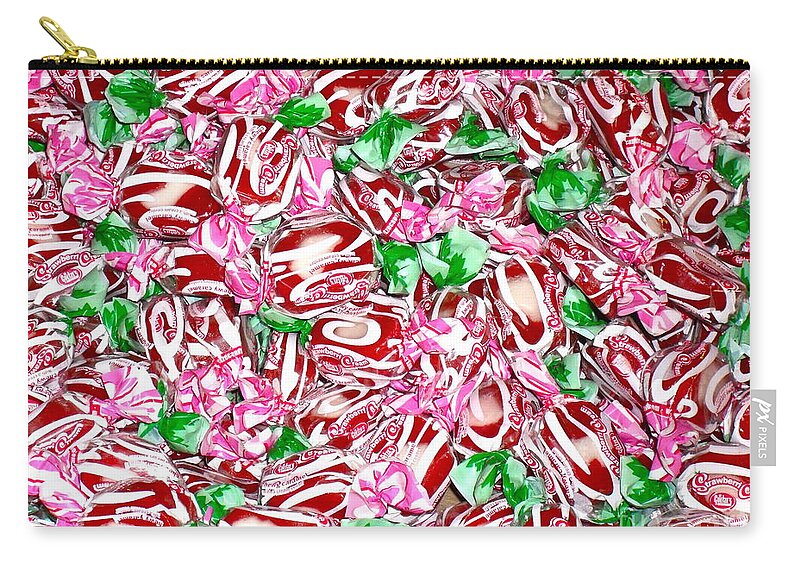 Candy Zip Pouch featuring the photograph Candy is Dandy by Beth Saffer