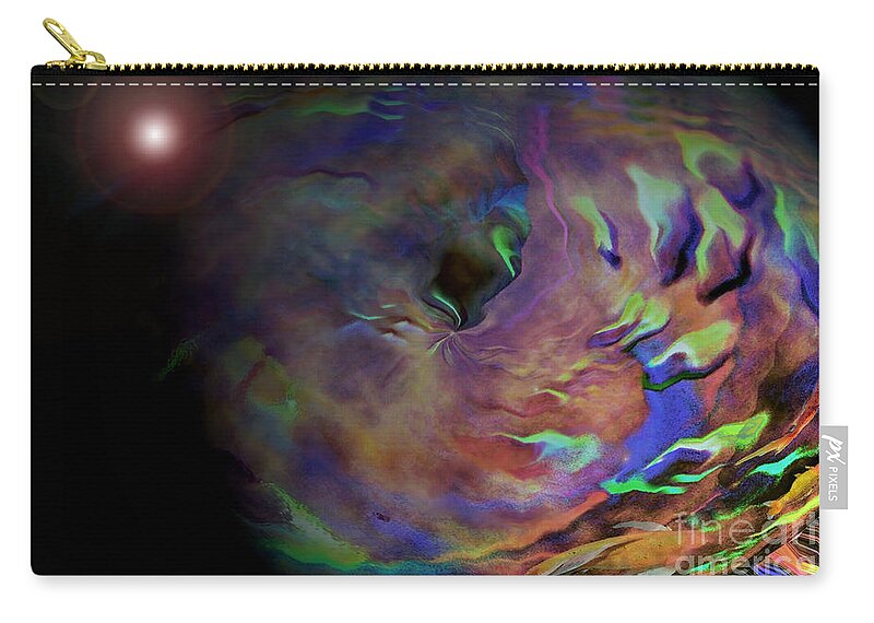 Photo Manipulation Zip Pouch featuring the photograph Carpeltunnell by Robert Meanor