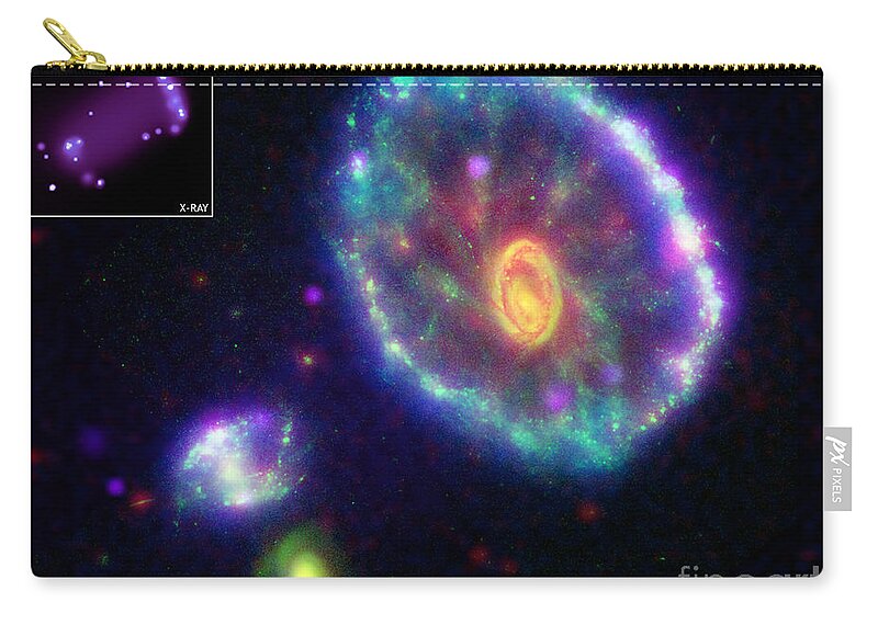 Chandra Zip Pouch featuring the photograph Cartwheel Galaxy by Nasa