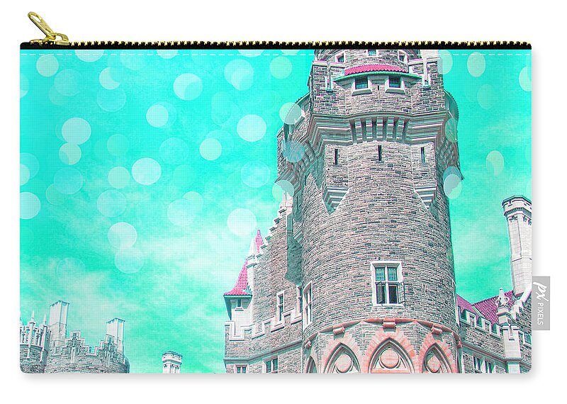 Blue Zip Pouch featuring the photograph Casa by Traci Cottingham