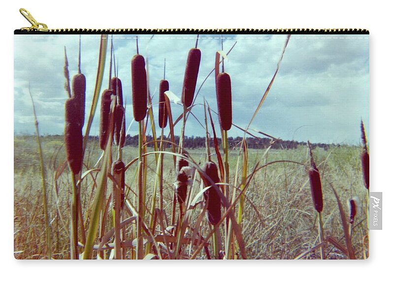 Cattails Zip Pouch featuring the photograph Cat Tails by Bonfire Photography