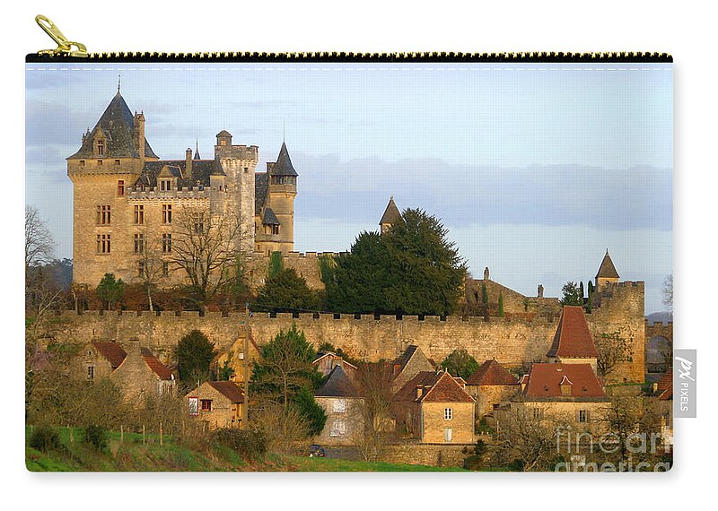 Castle Zip Pouch featuring the photograph Chateau de Montfort by Paul Topp