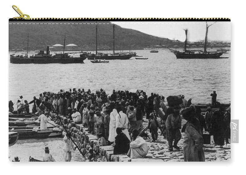 Chemulpo Zip Pouch featuring the photograph Chemulpo Harbor - Korea - 1903 by International Images