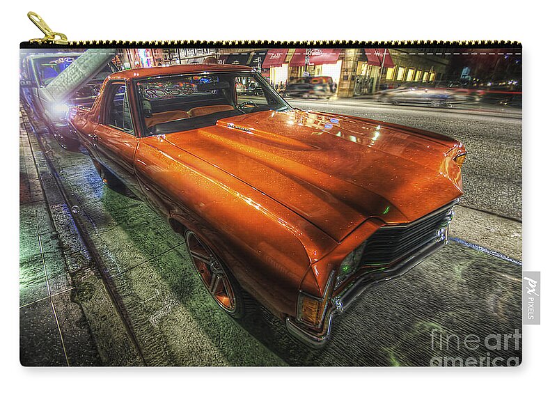 Yhun Suarez Carry-all Pouch featuring the photograph Chevy Impala by Yhun Suarez