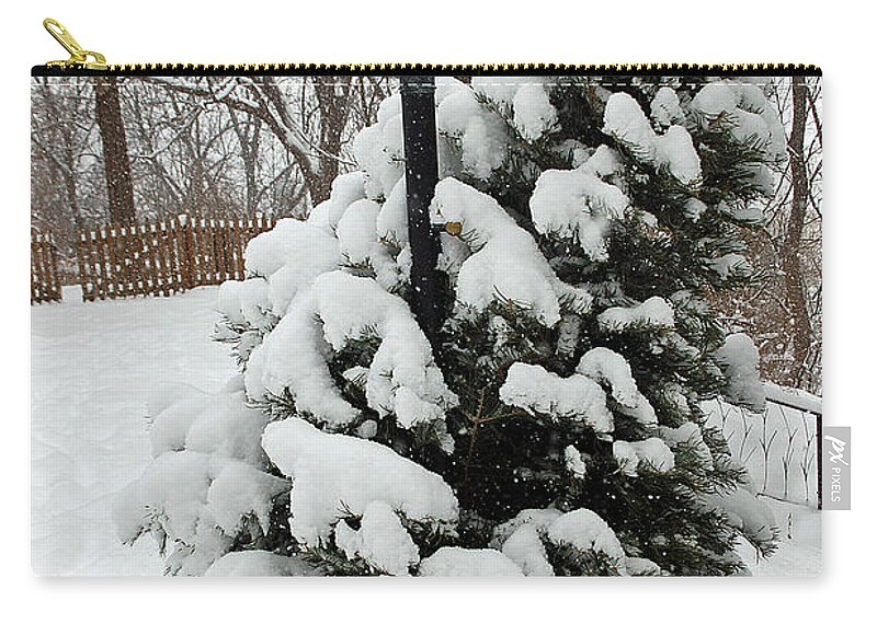 Christmas Zip Pouch featuring the photograph Christmas Tree by Aimee L Maher ALM GALLERY