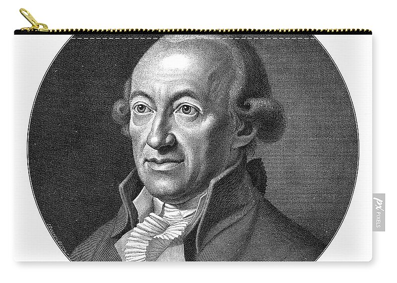 1791 Zip Pouch featuring the photograph Christoph Martin Wieland by Granger