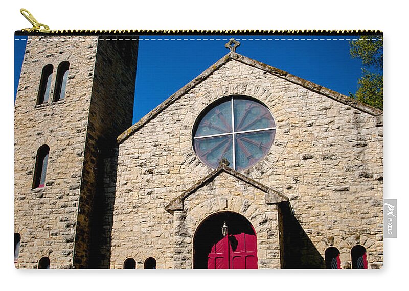 Church Zip Pouch featuring the photograph Church Series - 4 by Cathy Smith