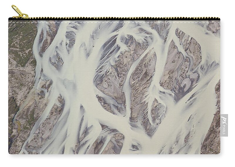 Mp Zip Pouch featuring the photograph Cline River Showing Heavy Siltation by Matthias Breiter