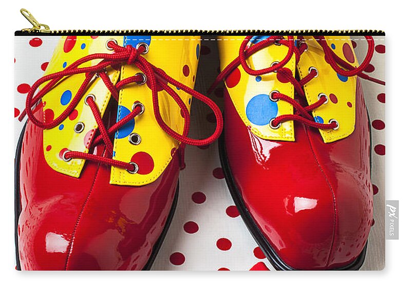 Clown Zip Pouch featuring the photograph Clown shoes by Garry Gay