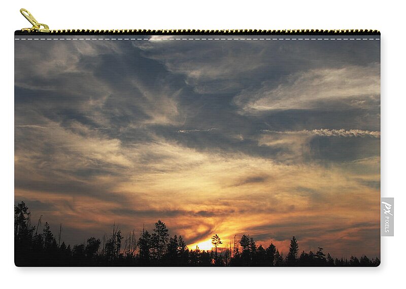 Blue Zip Pouch featuring the photograph Color Creation by Teri Schuster