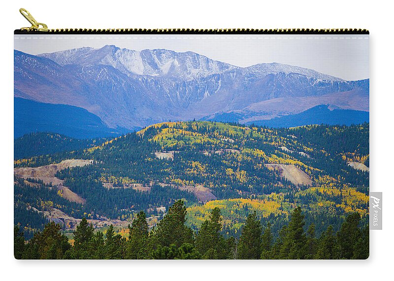 Autumn Zip Pouch featuring the photograph Colorado Rocky Mountain Autumn View by James BO Insogna