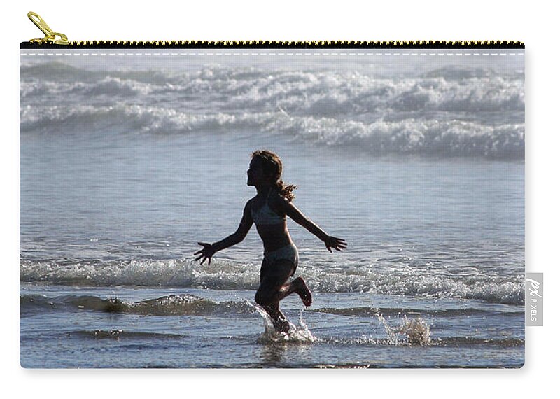 Beach Zip Pouch featuring the photograph Come as a Child by Holly Ethan