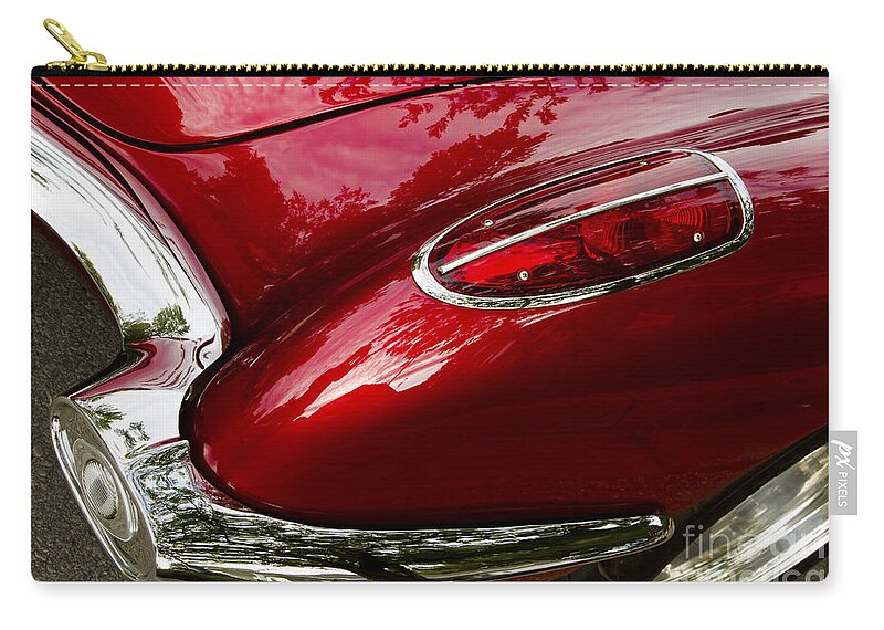 Transportation Zip Pouch featuring the photograph Corvette Curves by Dennis Hedberg