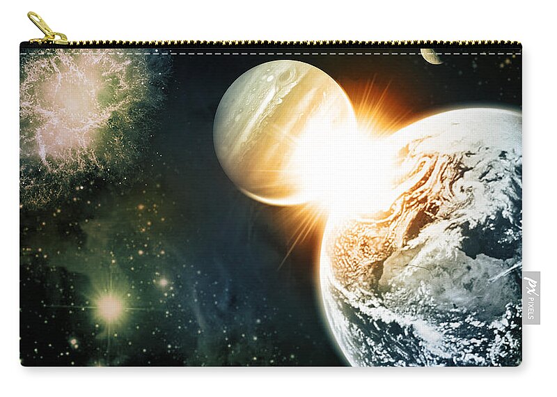  Zip Pouch featuring the digital art Cos 32 by Taylor Webb