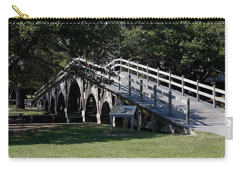 Currituck Zip Pouch featuring the photograph Currituck2 by Karen Harrison Brown