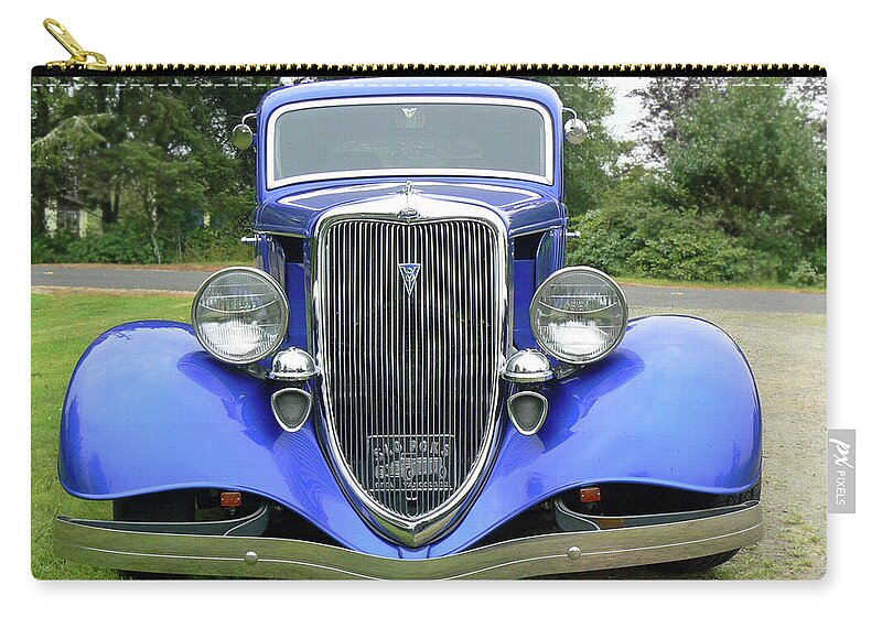 Ford Zip Pouch featuring the photograph Custom 34 by Pamela Patch