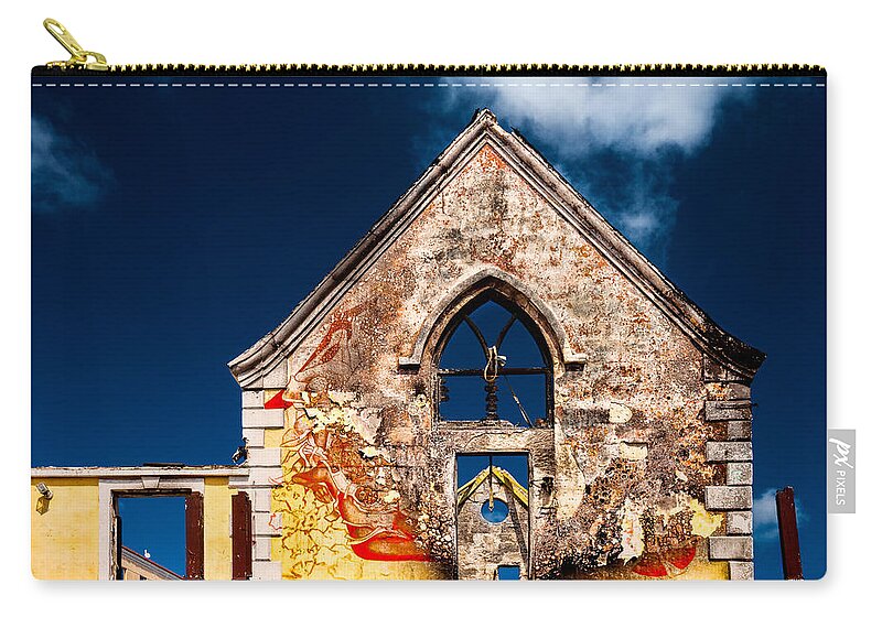 Structure Zip Pouch featuring the photograph Da Balcony Club by Christopher Holmes