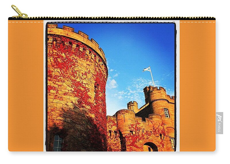  Zip Pouch featuring the photograph Dalhousie Castle by Lorelle Phoenix