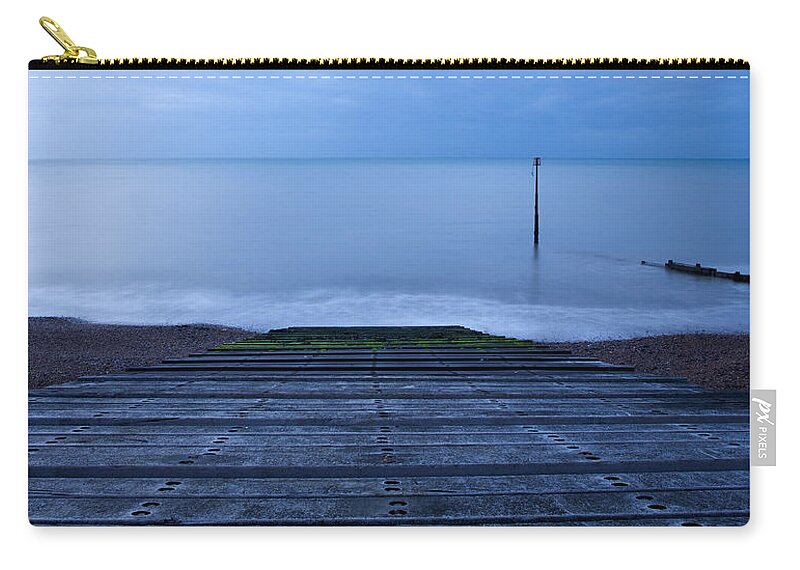 Kingsdown Zip Pouch featuring the photograph Dawn at Kingsdown by Ian Middleton