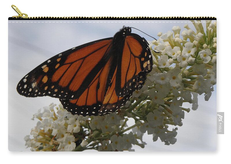 Monarch Carry-all Pouch featuring the photograph Deep Fiery Orange by Kim Galluzzo Wozniak