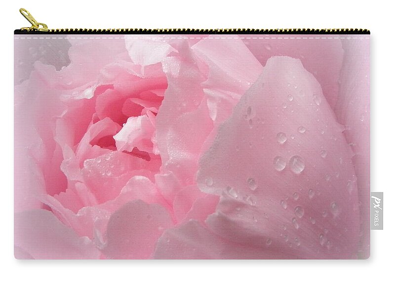 Pink Zip Pouch featuring the photograph Delicate Pink by Kim Galluzzo