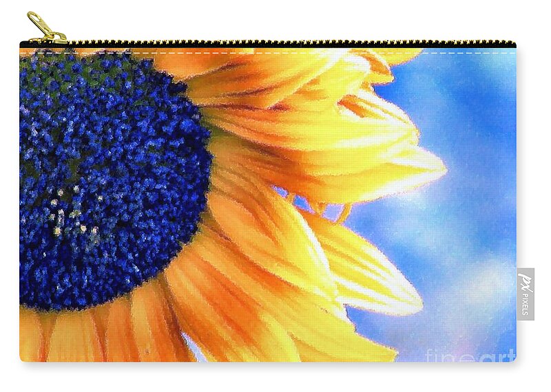 Sunflower Carry-all Pouch featuring the photograph Delight by Rory Siegel