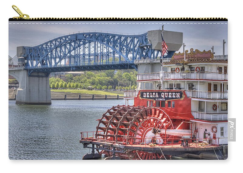 River Zip Pouch featuring the photograph Delta Queen by David Troxel