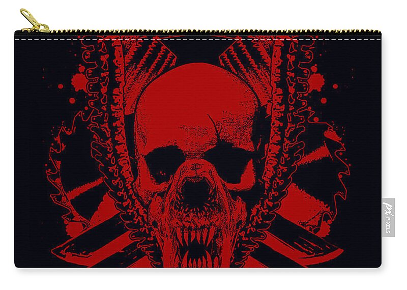 Tony Koehl Zip Pouch featuring the mixed media Devitalized by Tony Koehl