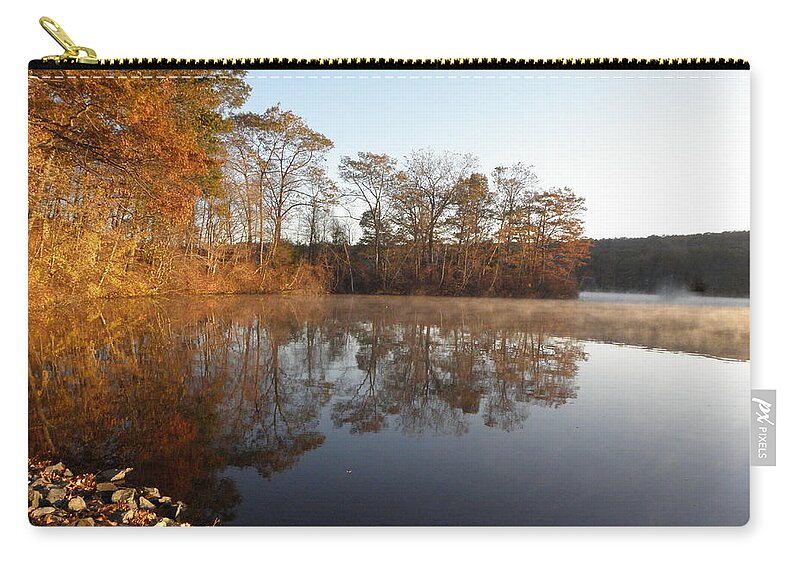Dock Carry-all Pouch featuring the photograph dockside in November by Kim Galluzzo Wozniak