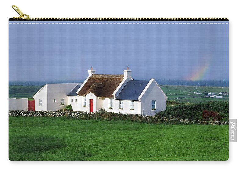 Beauty In Nature Zip Pouch featuring the photograph Doolin, Co Clare, Ireland Renovated by The Irish Image Collection 