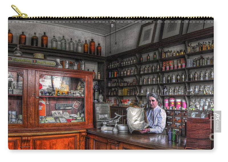 Art Carry-all Pouch featuring the photograph Doo's Chemist by Yhun Suarez