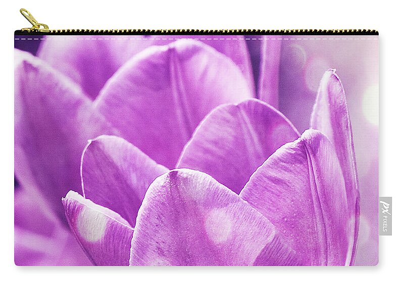 Purple Zip Pouch featuring the photograph Dots by Traci Cottingham