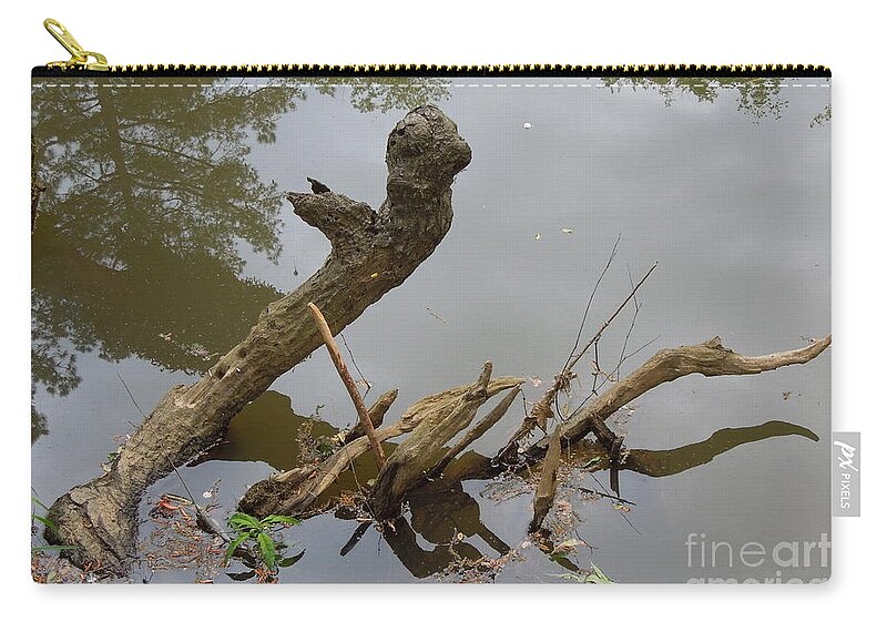 Driftwood Zip Pouch featuring the photograph Driftwood by Renee Trenholm