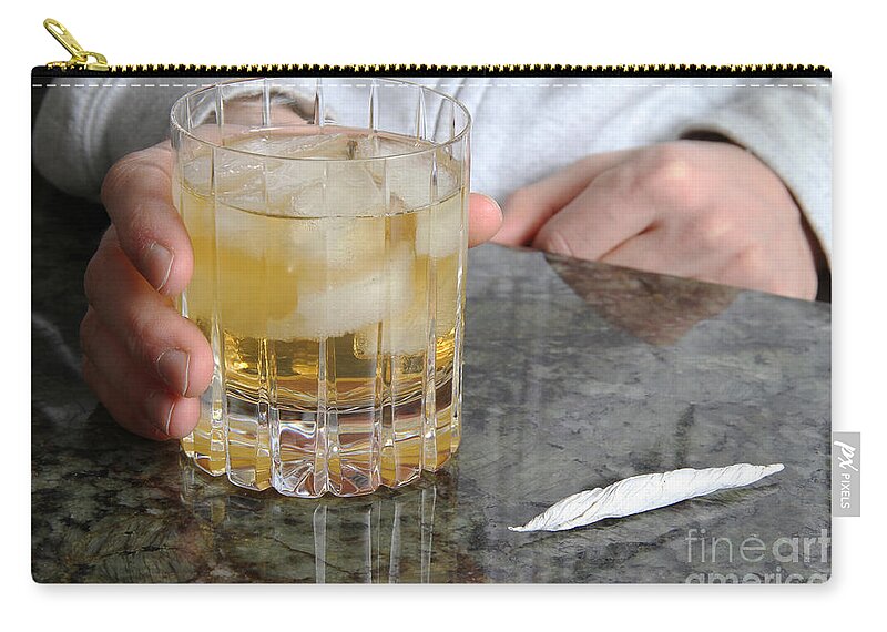 Still Life Zip Pouch featuring the photograph Drug Use by Photo Researchers
