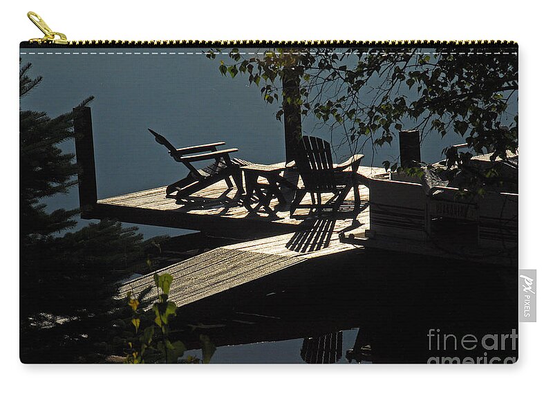 Lake Zip Pouch featuring the photograph Early Morning at the Lake by Cindy Manero