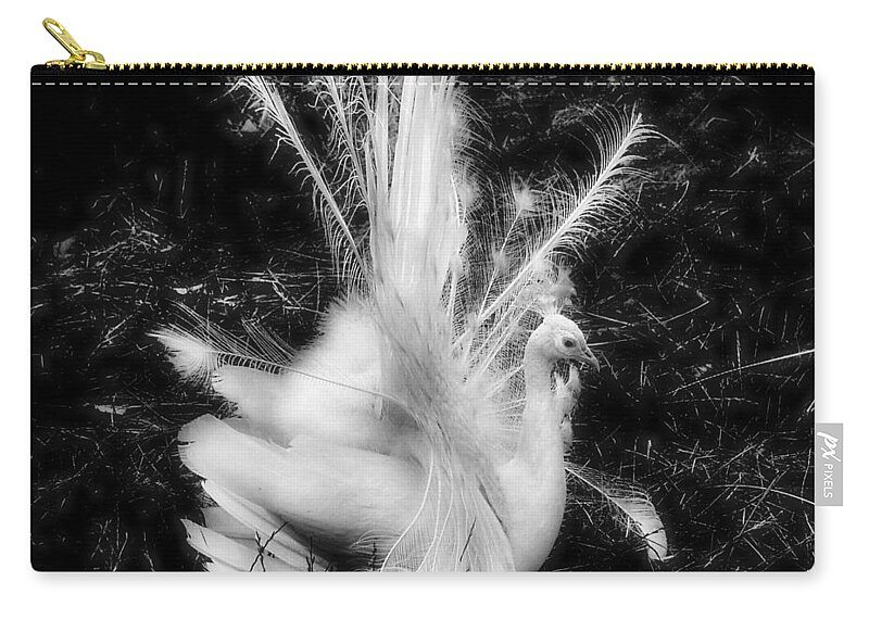 Peacock Zip Pouch featuring the photograph Effervescence II by Rory Siegel