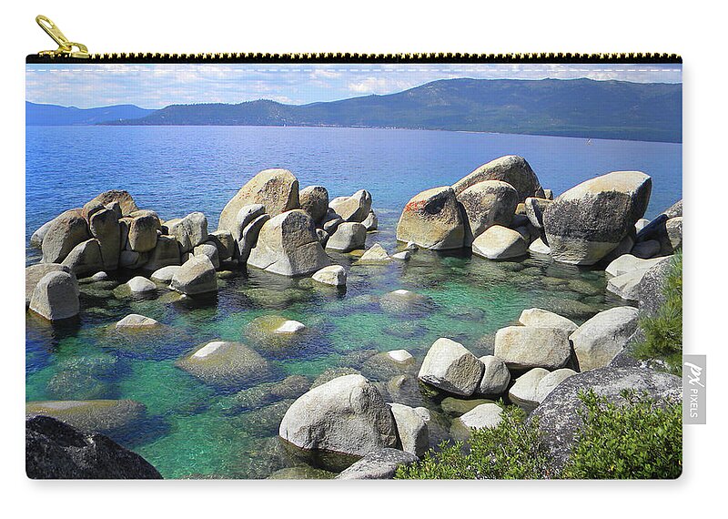 Emerald Waters Lake Tahoe Carry-all Pouch featuring the photograph Emerald Waters Lake Tahoe by Frank Wilson