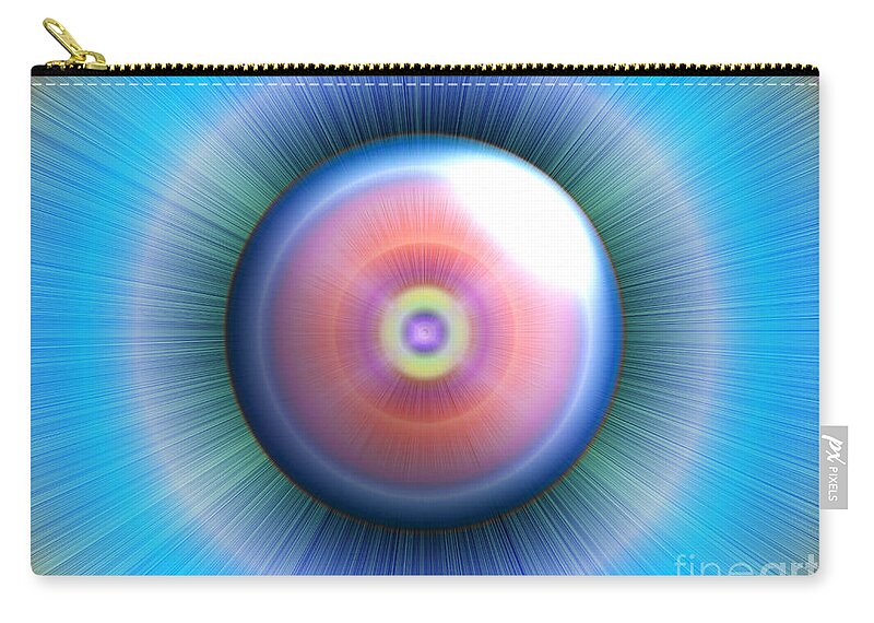 Eye Zip Pouch featuring the digital art Eye by Nicholas Burningham